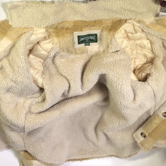 American Eagle Plaid Shaket shag super soft - Picture 10 of 13